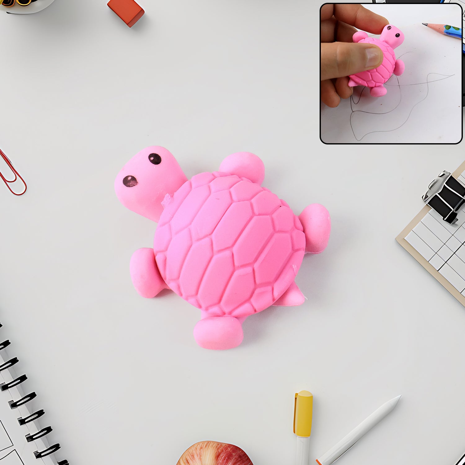 Cute Turtle Shaped Eraser For Kids (1 Pc) Cute Turtle Shaped Eraser For Kids (1 Pc)